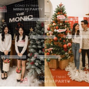 trang tri cay thong noel cho quan cafe Trang trí cây thông cho quán càfe