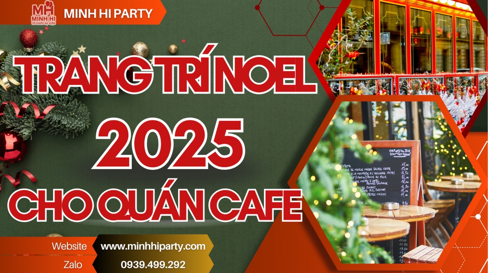 Trang trí Noel 2025 cho quán cafe