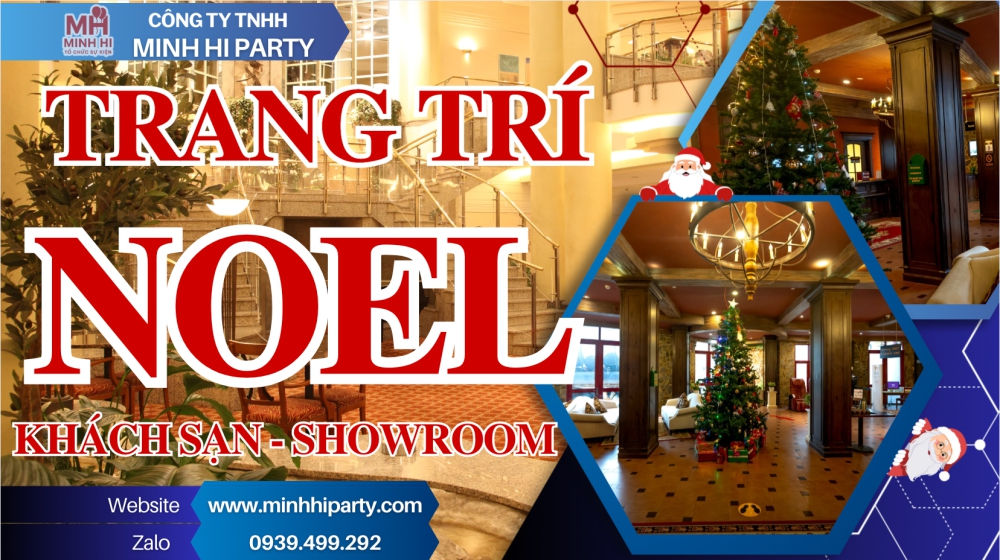 Trang trí Noel tại khách sạn, showroom cửa hàng