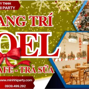 trang tri noel quan cafe tra sua Trang trí noel quán cafe trà sữa
