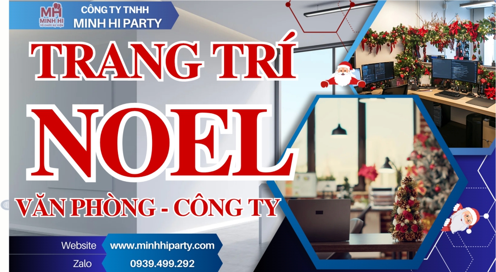 trang trí Noel văn phòng - công ty 