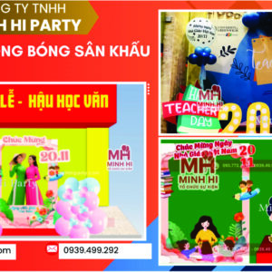 Trang trí photobooth bong bóng 20-11