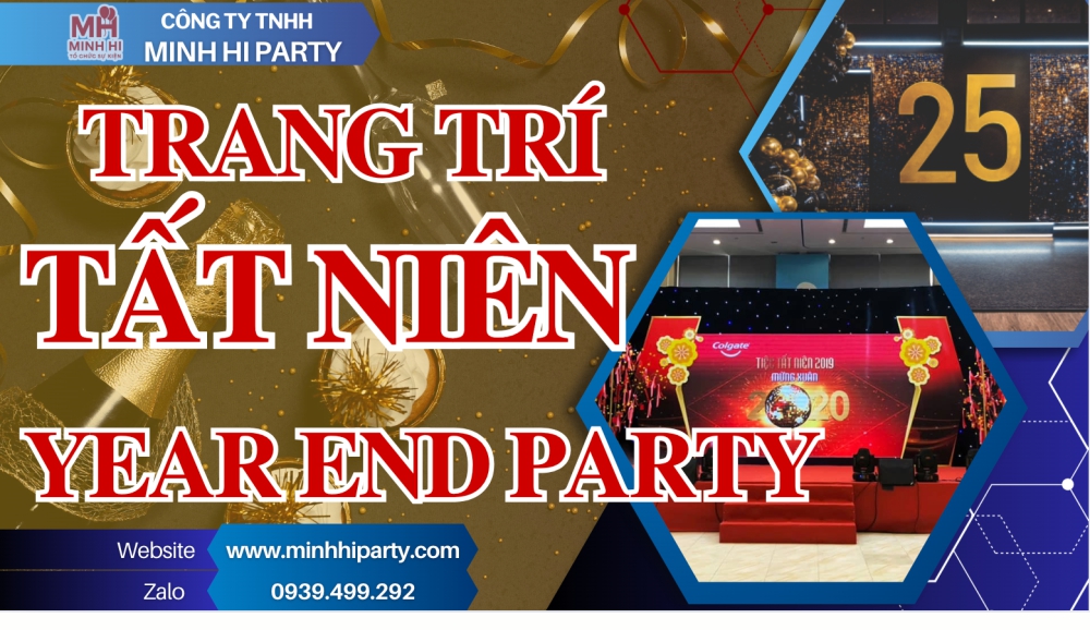 Trang trí tất niên - Year end party