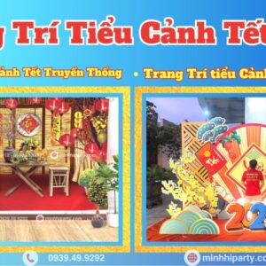 Dịch vụ trang trí tiểu cảnh tết 2026 cho lễ hội xuân chuyên nghiệp
