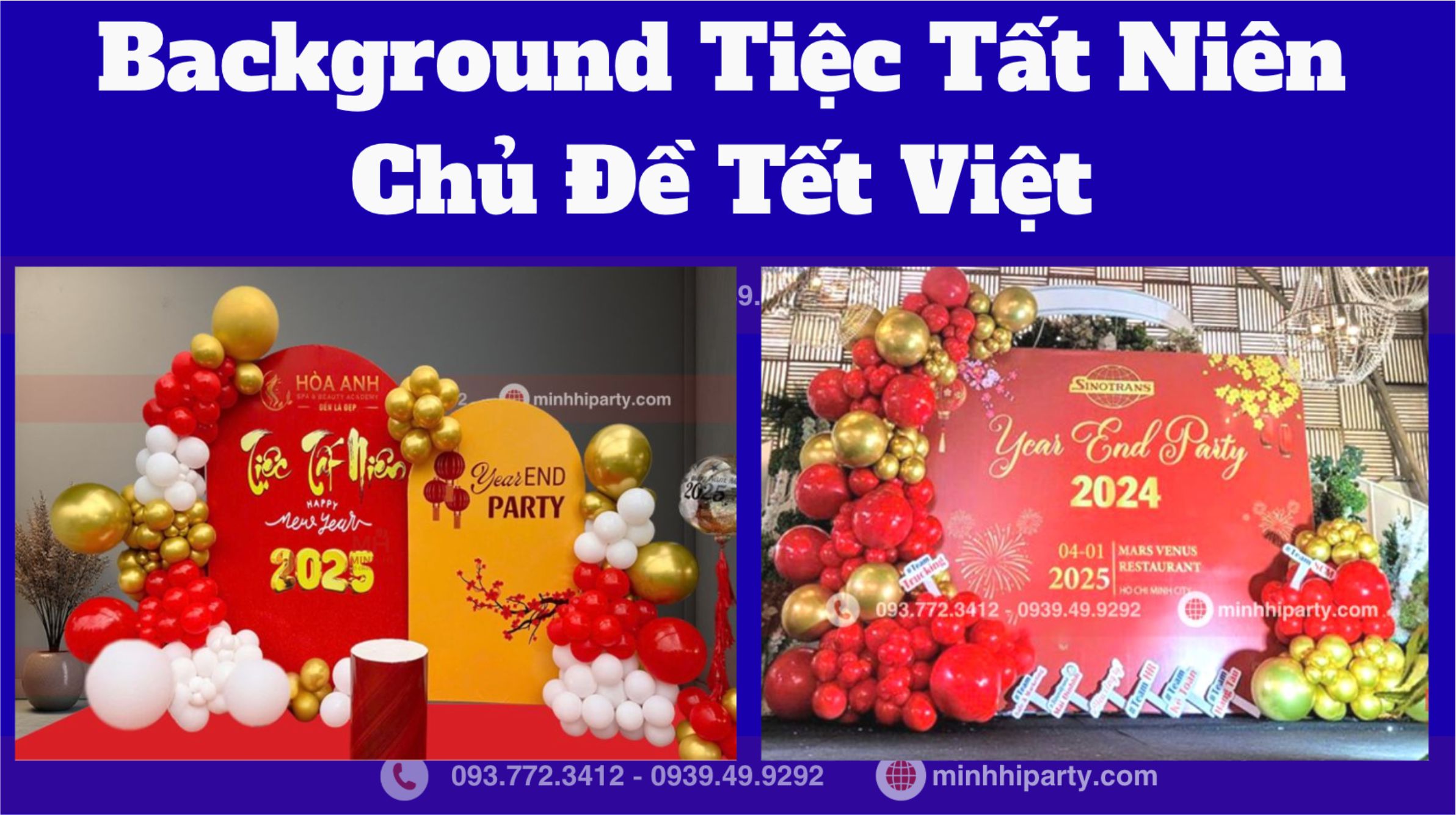 Ý tưởng trang trí Background tất niên chủ đề Tết Việt – giữ trọn tinh thần truyền thống
