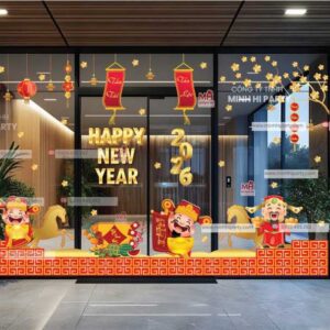 Mẫu thiết kế decal Tết 2026 tại Minh Hi Party - MH12