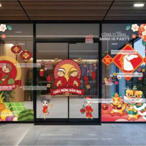 Mẫu thiết kế decal Tết 2026 tại Minh Hi Party - MH14