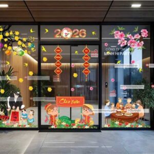Mẫu thiết kế decal Tết 2026 tại Minh Hi Party - MH19