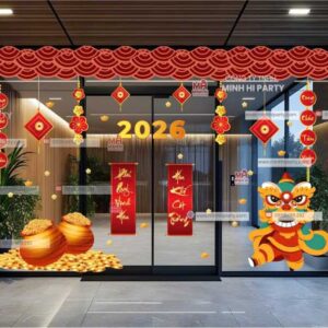 Mẫu thiết kế decal Tết 2026 tại Minh Hi Party - MH24