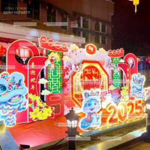 3 hinh anh trang tri tet tai xi nghiep long an Hình ảnh mẫu trang trí tết đẹp