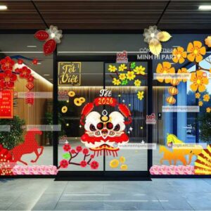 Mẫu thiết kế decal Tết 2026 tại Minh Hi Party - MH03