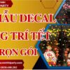 30 mẫu decal trang trí tết 2026