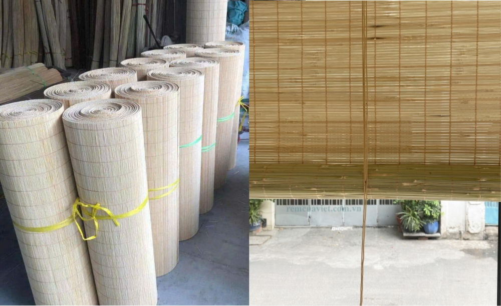 Mành tre trúc vật liệu trang trí tết