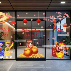 Mẫu thiết kế decal Tết 2026 tại Minh Hi Party - MH05