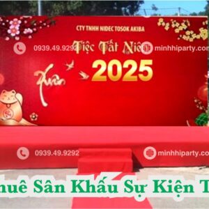 cho thuê sân khấu sự kiện tết 2026 trọn gói lắp đặt