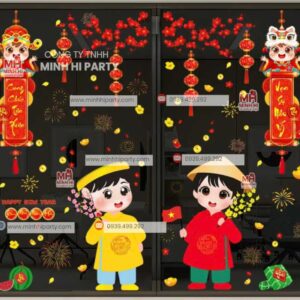 decal tet 2026 phong cach trung hoa a dong decal dán kính 2026 theo phong cách trung hoa - á đông