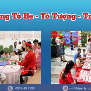 gian hang nan to he cung to tuong Gian hàng nặn tò he, tô tranh cát, tô tượng cho bé tại sự kiện