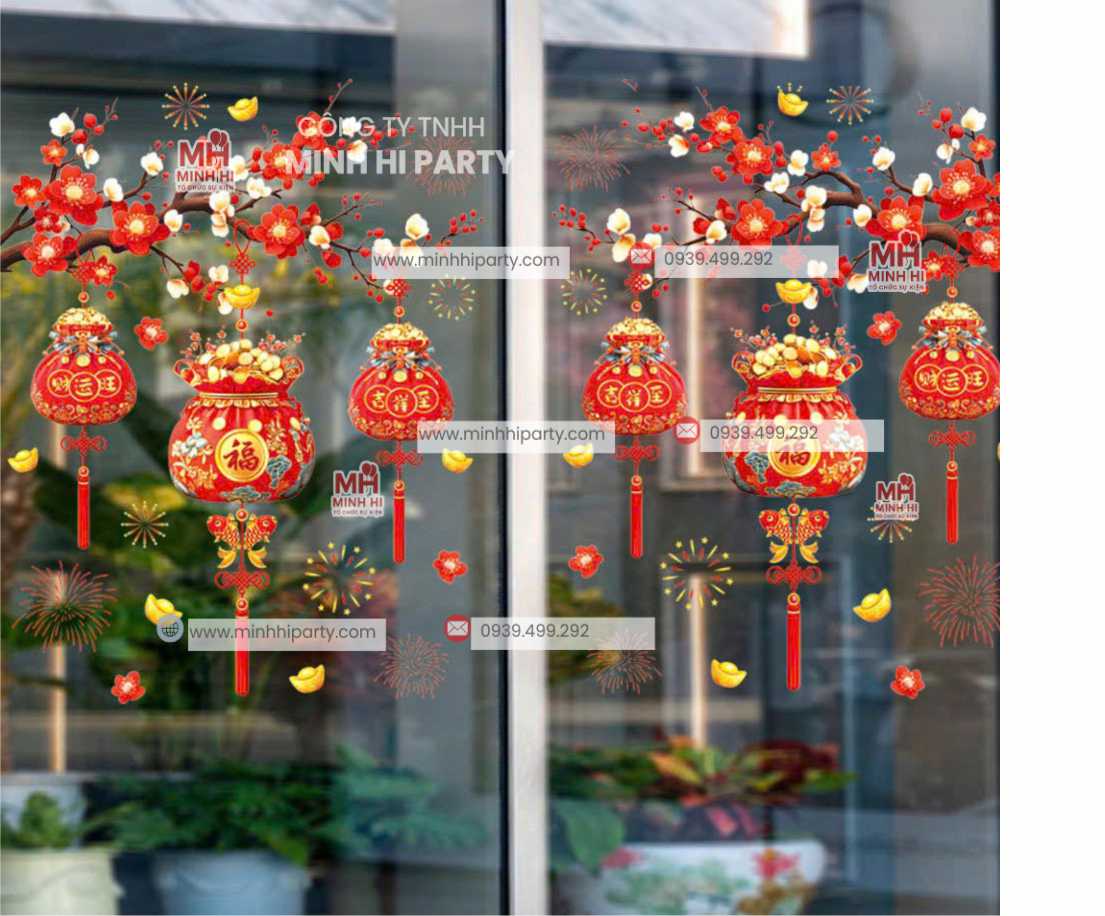 goi y decal tet 2026 don gian tai showroom cua hang Gợi ý mẫu decal tết 2026 đơn giản tại showroom cửa hàng