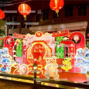 hinh anh trang tri tet tai xi nghiep long an Hình ảnh mẫu trang trí Tết tại xí nghiệp Long An