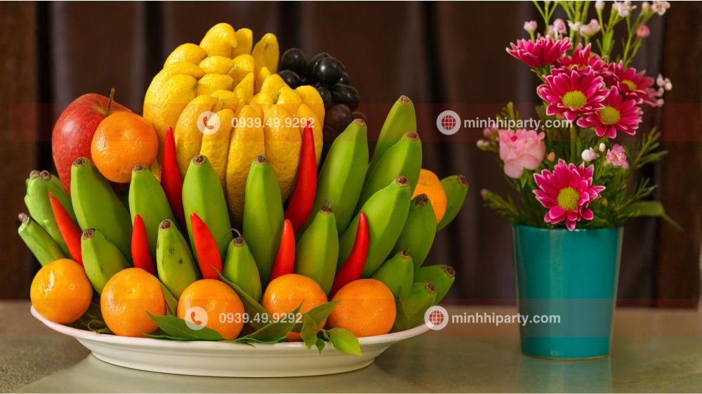 mam ngu qua tet 2026 phong cach mien bac cung hoa dep Mâm ngủ quả tết 2026 phong cách miền bắc cùng hoa đẹp tạo nên góc nổi bật trong nhà