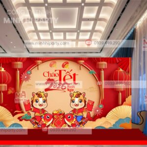 mau backdrop chao tet binh ngo chi tu 5 trieu Mẫu thiết kế chào tết bính ngọ chỉ từ 5 triệu Tại Minh Hi Patty