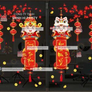 mau decal tet 2026 phu hop cac van phong nha may xi nghiep Mẫu decal tết 2026 gợi ý cho các văn phòng nhà máy xí nghiệp