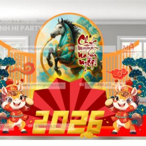 mau trang tri tet 2026 hien dai ket hop truyen thong Mẫu trang trí tết 2026 hiện đại kết hợp truyền thống do Minh Hi lên ý tưởng và thi công trọn gói