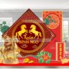 Mẫu trang trí tết Bính Ngọ 2026 chủ đề hiện đại MH3 do Minh hi Party lên ý tưởng và thực hiện