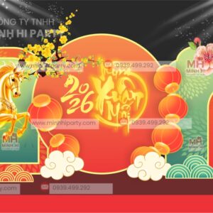 minhhi trang tri tet mung xuan moi 2026 m1 1 Thiết kế trang trí Tết 2026 cho khu dân cư mới nhất