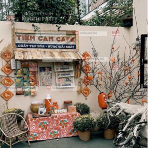 Mẫu trang trí tiệm cafe - tạp hoá xưa
