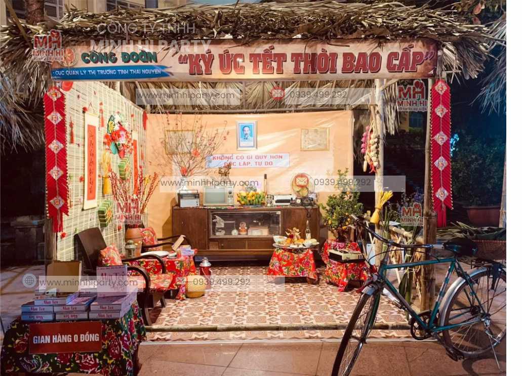 Trang trí tết xưa tái hiện lại ký ức tết thời bao cấp