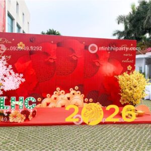 Booth chụp hình Tết 2026 tại nhà văn hoá