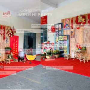 su dung chat lieu hien dai trong trang tri tieu canh tet xua Sử dụng chất liệu hiện đại trang trí tiểu cảnh tết xưa