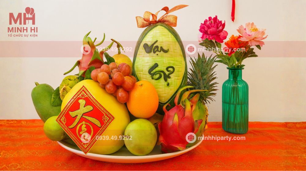 trang tri mam ngu qua phong cach mien nam tet 2026 Trang trí mâm ngủ quả tết 2026 với cách bày trí đậm chất truyền thống