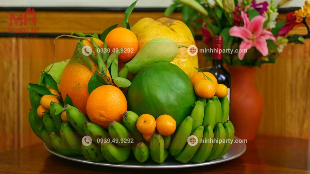 trang tri mam ngu qua theo phong tuc mien trung cho tet 2026 Trang trí mâm ngũ quả theo phong tục miền trung cho tết 2026