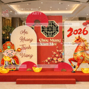 Trang trí tết 2026 hiện đại sang trọng