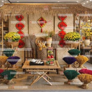 trang tri tet 2026 tai showroom cua hang banh keo Trang trí tết 2026 tại showroom cửa hàng bánh kẹo