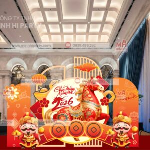 trang tri tet binh ngo hien dai sang trong Trang trí tết Bính Ngọ hiện đại - sang trọng với chi tiết nổi bật và linh vật tạo điểm nhấn