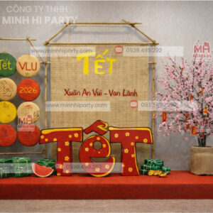 Trang trí Tết 2026 tại văn phòng công ty