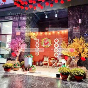 trang tri tet tai sanh chung cu phu thuan quan 7 Trang trí Tết tại sảnh chung cư Phú Thuận Quận 7