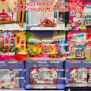 Thi công trang trí tết trọn gói cho chung cư Him Lam Quận 9
