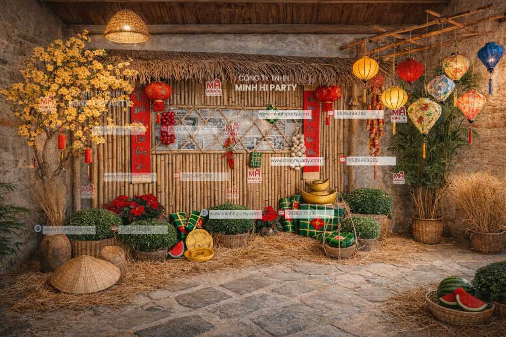 trang tri tet truyen thong concep ly tuong trang tri tet 2026 Trang trí tết truyền thống - Chủ đề lý tưởng trang trí tết 2026