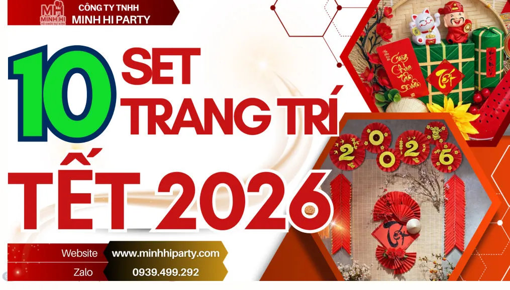 Chia sẻ 10 set trang trí tết 2026 ý nghĩa phù hợp mọi không gian