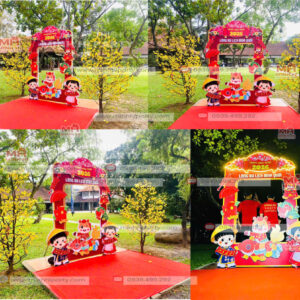 Khung check-in-tết-với chibi bé áo dài Việt Nam