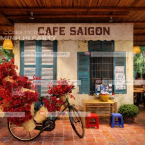 Trang trí tết quán cafe theo phong cách Sài Gòn xưa