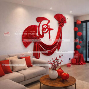 Set trang trí tết tại nhà sang trọng