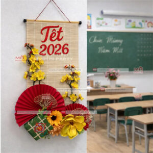 Set trang trí tết 2026 tại lớp học dễ làm