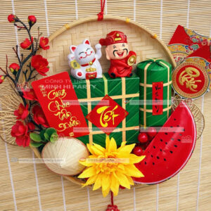 Set trang trí tết 2026 ý nghĩ phù hợp văn phòng công ty nhỏ