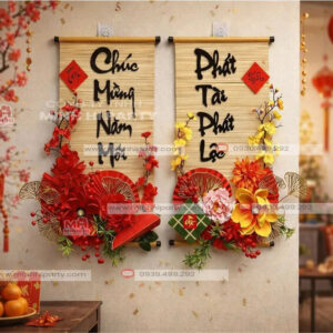 Mẫu set trang trí tết 2026