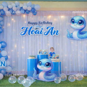 set trang tri thoi noi be trai tuoi ran hoai an Set trang trí thôi nôi cho bé trai Hoài An